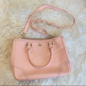 Tory Burch double zip Robinson satchel